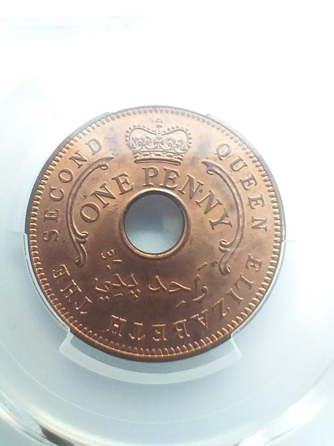 【TKs様ご依頼】PCGS MS64RB 1959 ナイジェリア 1ペ 1D