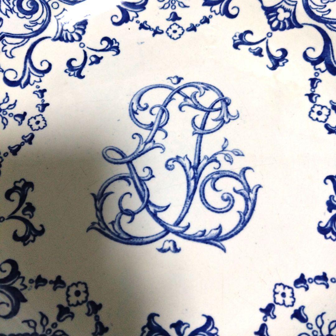 【最終値下げ】GIEN アンティーク プレート モノグラム