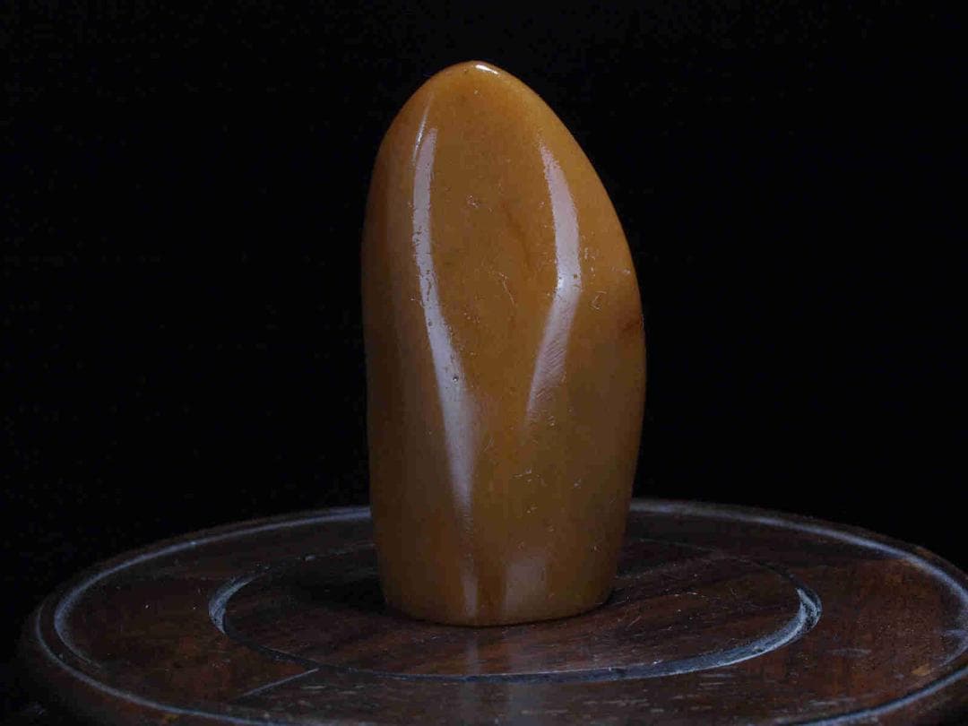 民間仕入れ品　中国清時代の田黄石　印鑑　風景彫刻　骨董品 AK2406D2-6