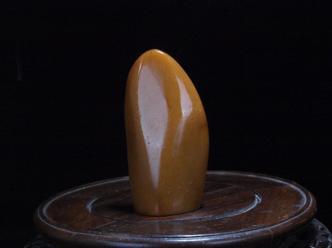 民間仕入れ品　中国清時代の田黄石　印鑑　風景彫刻　骨董品 AK2406D2-6