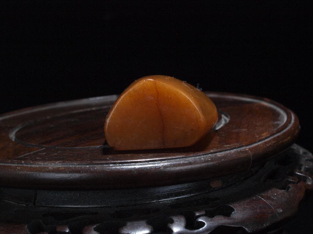 民間仕入れ品　中国清時代の田黄石　印鑑　風景彫刻　骨董品 AK2406D2-6