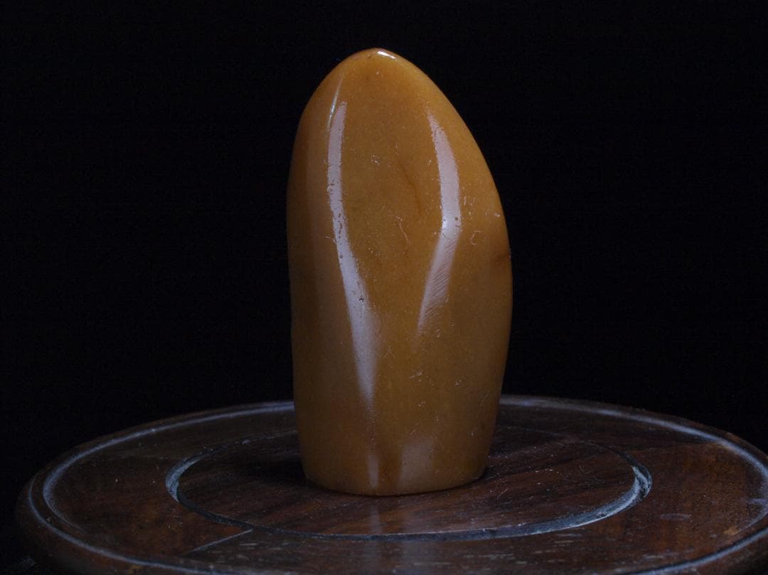 民間仕入れ品　中国清時代の田黄石　印鑑　風景彫刻　骨董品 AK2406D2-6