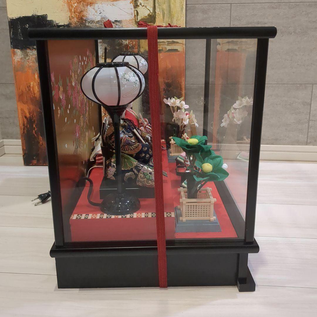 最終値下げ　久月　よろこび雛　雛人形　お雛様　おひな様　ガラスケース　親王飾り