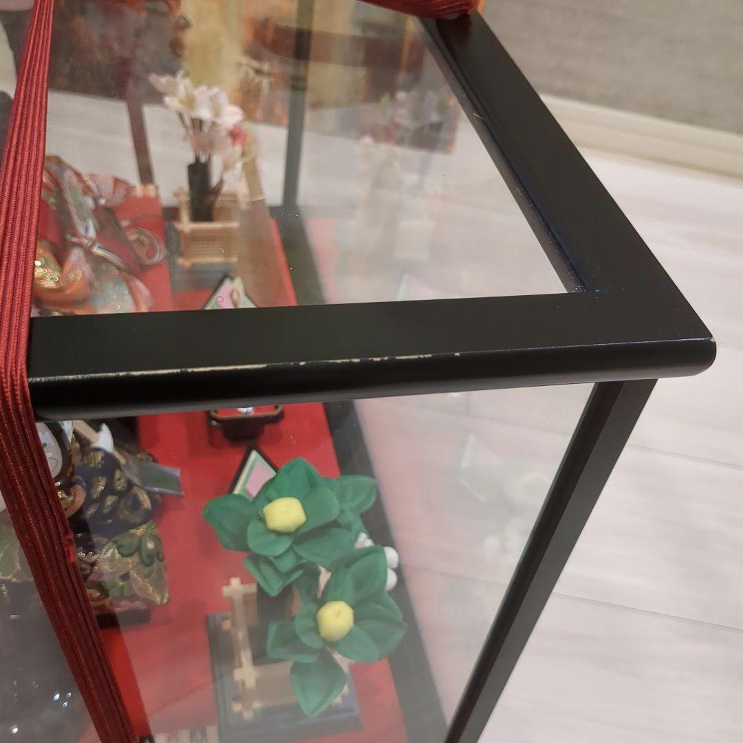 最終値下げ　久月　よろこび雛　雛人形　お雛様　おひな様　ガラスケース　親王飾り