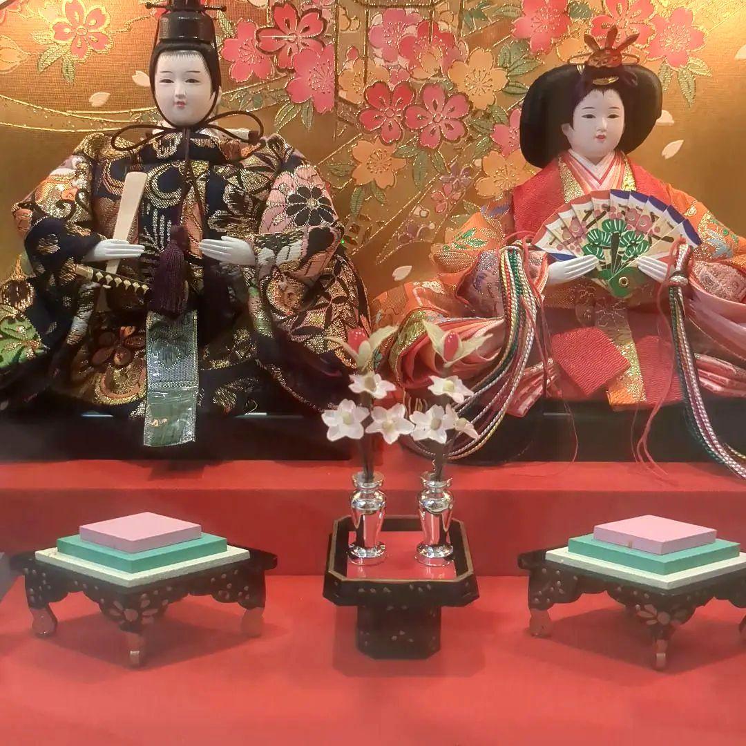 最終値下げ　久月　よろこび雛　雛人形　お雛様　おひな様　ガラスケース　親王飾り