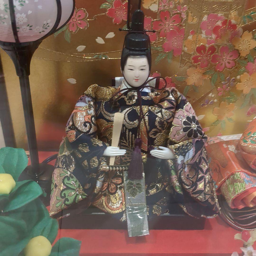 最終値下げ　久月　よろこび雛　雛人形　お雛様　おひな様　ガラスケース　親王飾り