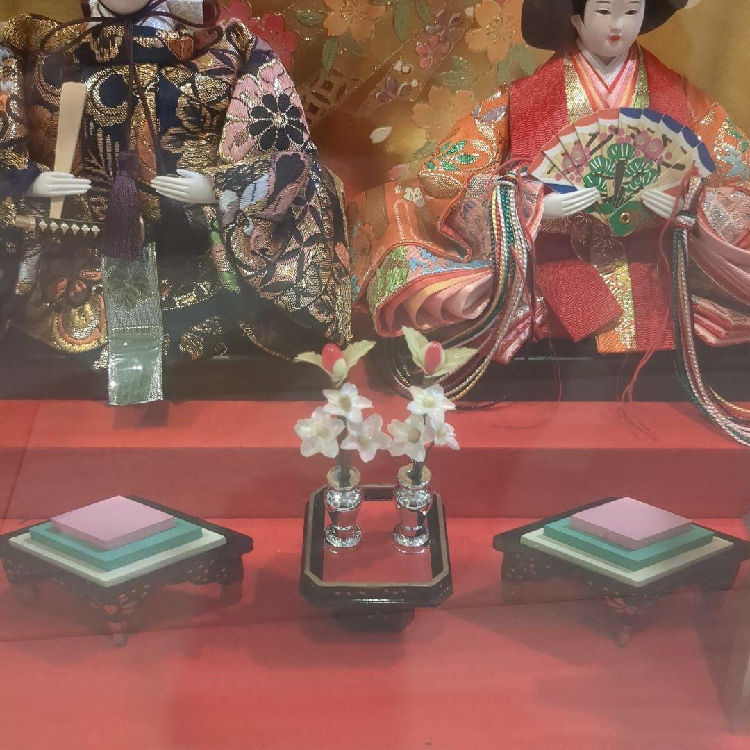 最終値下げ　久月　よろこび雛　雛人形　お雛様　おひな様　ガラスケース　親王飾り