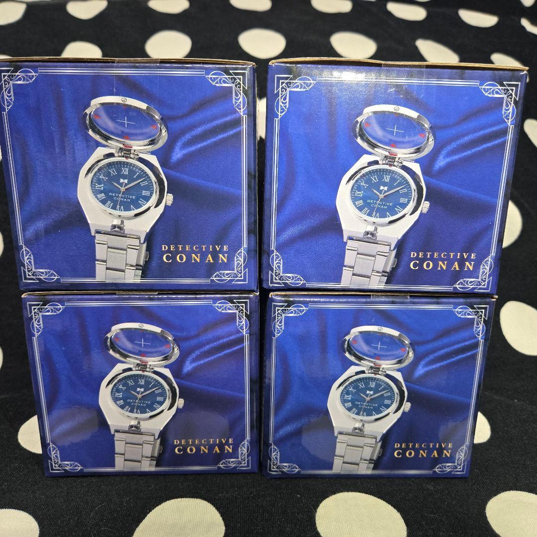 【名探偵コナン　リストウォッチ 腕時計型麻酔銃】★　4個セット　プラチナムザッカ