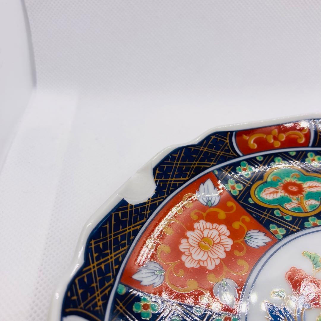 有田焼　第一陶器　金彩古伊万里　銘々皿揃　５枚セット　取り皿　輪花皿　色絵　和柄