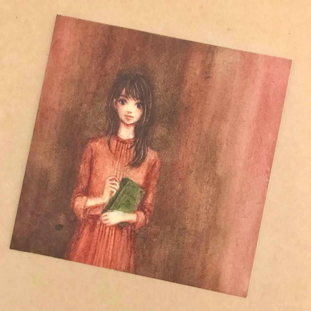 『古書』（手描きイラスト・オリジナル・絵画・水彩画・人物画・原画）