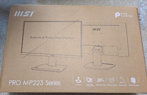 21インチゲーミングモニタ MSI PRO MP223