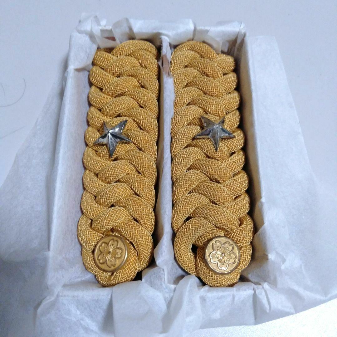 旧日本陸軍 少尉 正肩章 階級章 一つ星 軍服 当時物 本物 戦時中