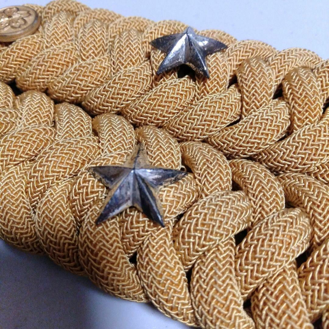 旧日本陸軍 少尉 正肩章 階級章 一つ星 軍服 当時物 本物 戦時中