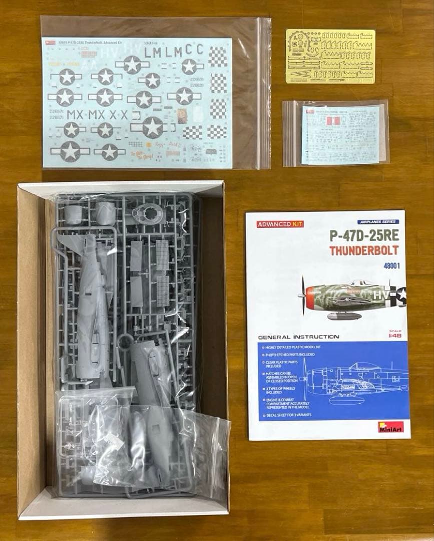 ミニアート　P-47D-25RE　サンダーボルト　アドバンスドキット　1/48