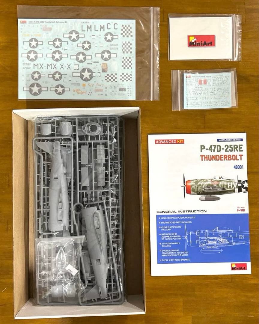 ミニアート　P-47D-25RE　サンダーボルト　アドバンスドキット　1/48