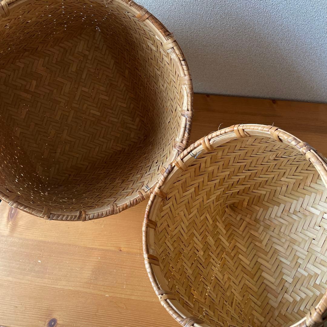 竹ざる　竹籠　5個セット