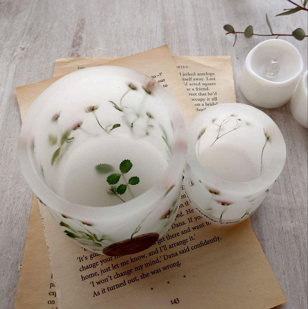 ボタニカルキャンドルホルダー　ボタニカルキャンドル　ミニバラ