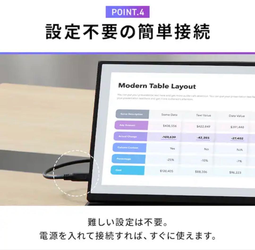 【新品・未使用】アイリスオーヤマ LUCA ポータブルモニター　15.6インチ