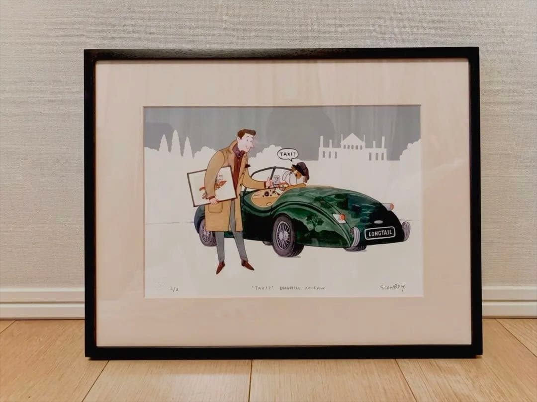 Mr. Slowboy dunhill額装ジグレーイラスト限定2点シリアルNo2