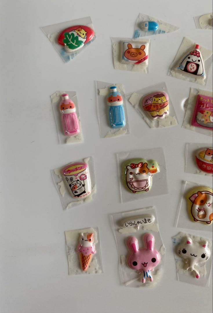 平成レトロ ハムちゃん うさぎ ぷっくり シール セット