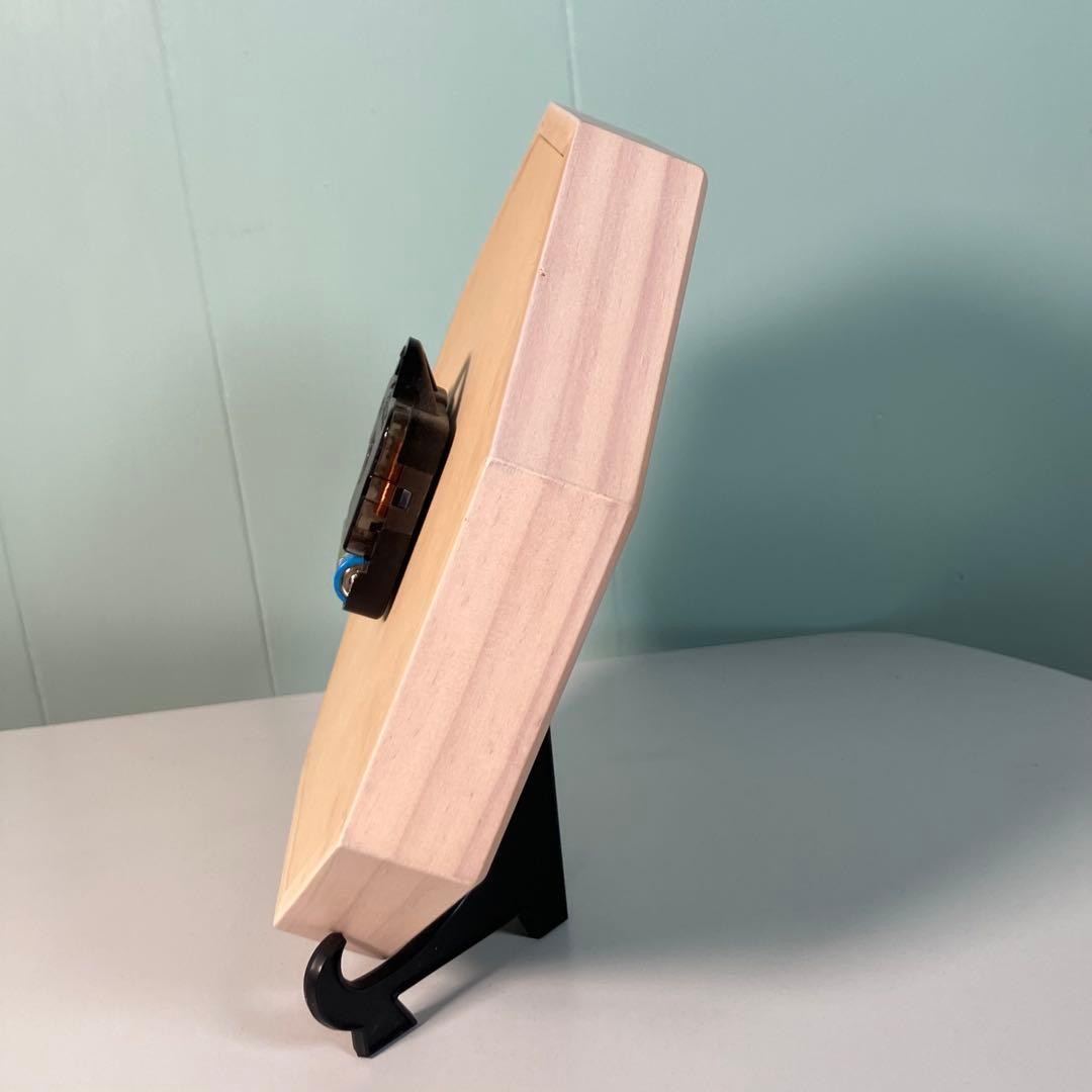 【動作確認済】Manyマニーローズ　木製時計