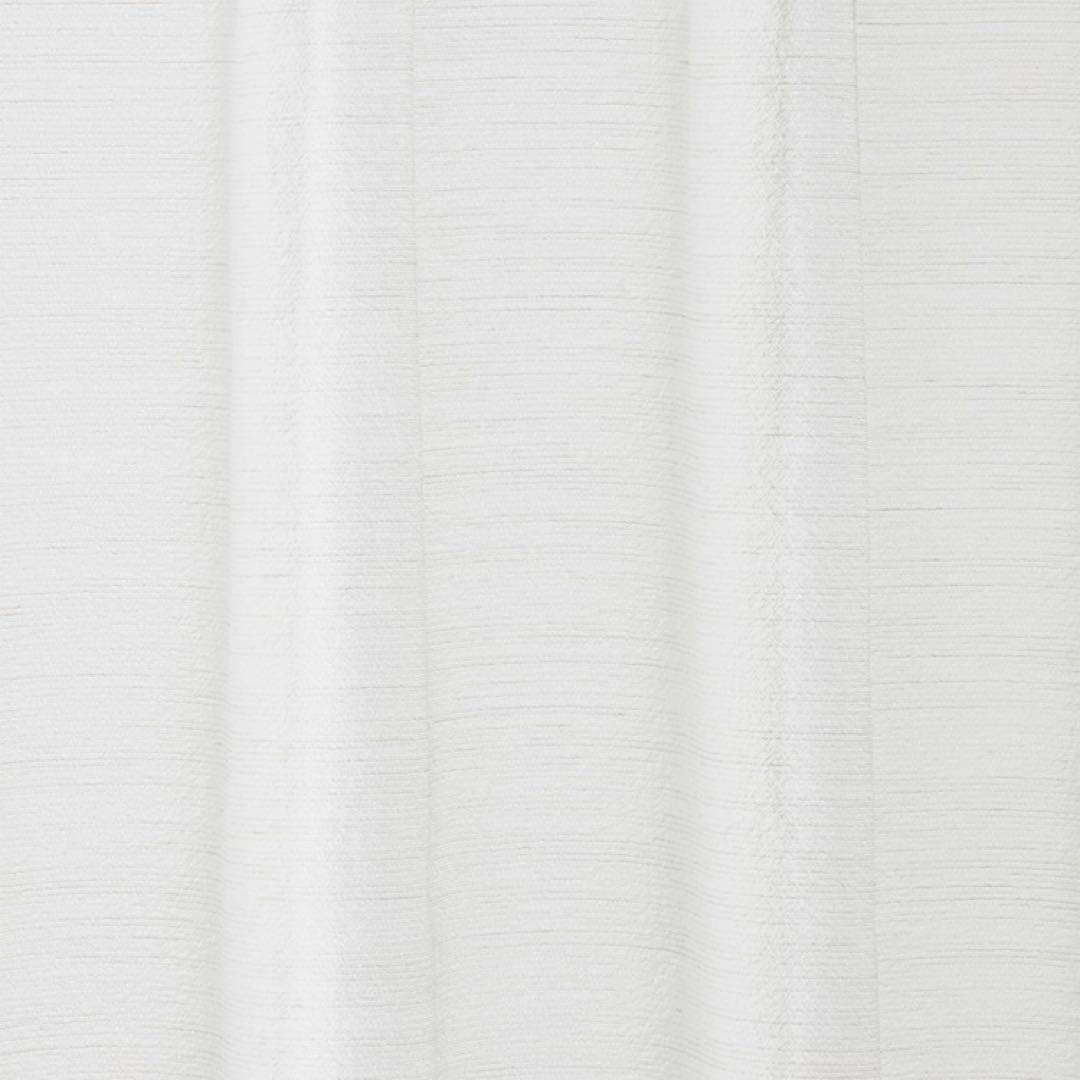 KEYUKA カーテン多機能ナチュラル麻調ボイルⅡ（ホワイト）幅200㎝丈91㎝