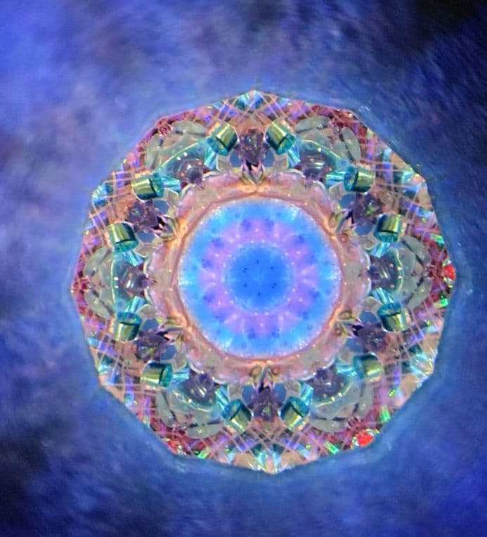 万華鏡★MIKIO★雪の結晶 flakes★オイル★作家カレイドスコープ