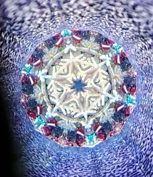 万華鏡★MIKIO★雪の結晶 flakes★オイル★作家カレイドスコープ