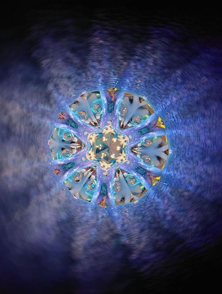 万華鏡★MIKIO★雪の結晶 flakes★オイル★作家カレイドスコープ