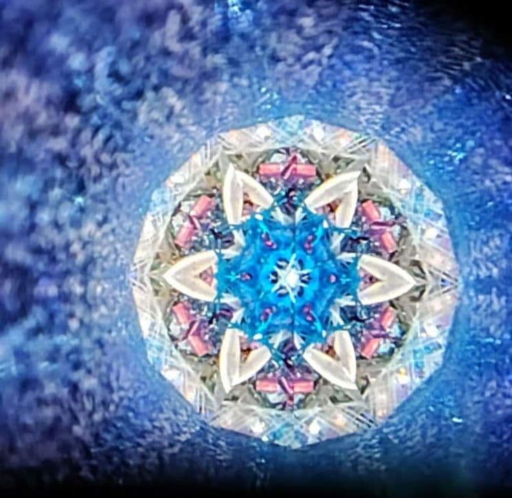 万華鏡★MIKIO★雪の結晶 flakes★オイル★作家カレイドスコープ