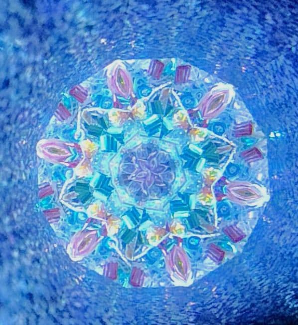 万華鏡★MIKIO★雪の結晶 flakes★オイル★作家カレイドスコープ