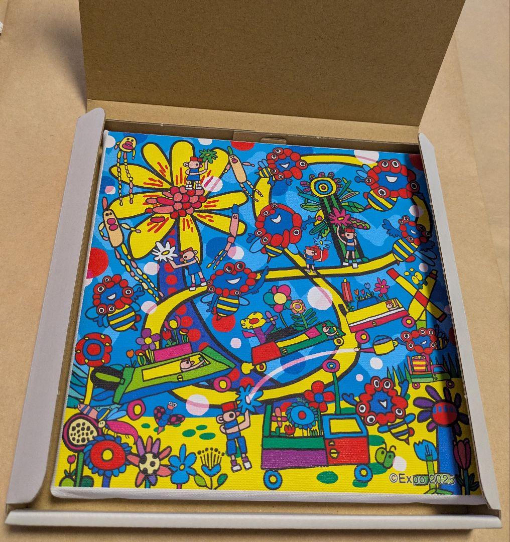 ミャクミャク キャンバスジクレー印刷 ミャクミャク∞脈々と彩る蜂の舞1 S0号