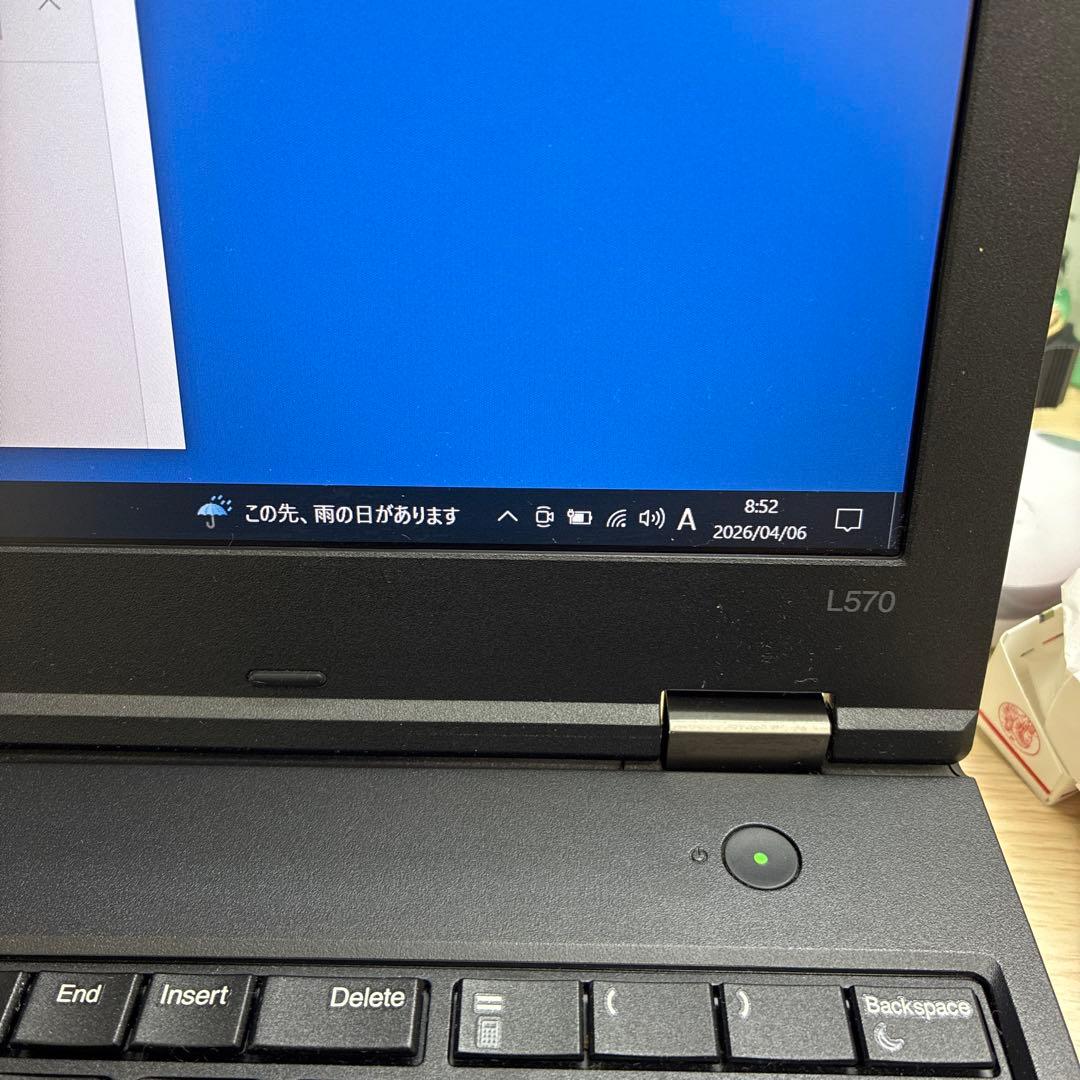 ⑩ Lenovo ThinkPad L570 / SSD256GB / フルHD
