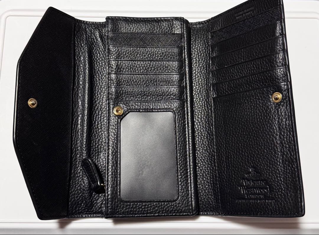 Vivienne Westwood 長財布　黒　ブラック　サフィアーノレザー