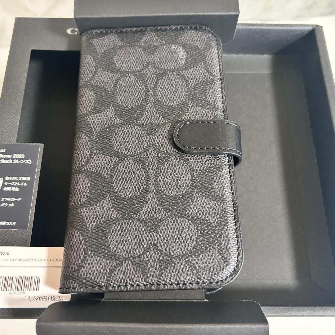 COACH コーチ iPhone 6.1インチ (2023) 手帳型ケース