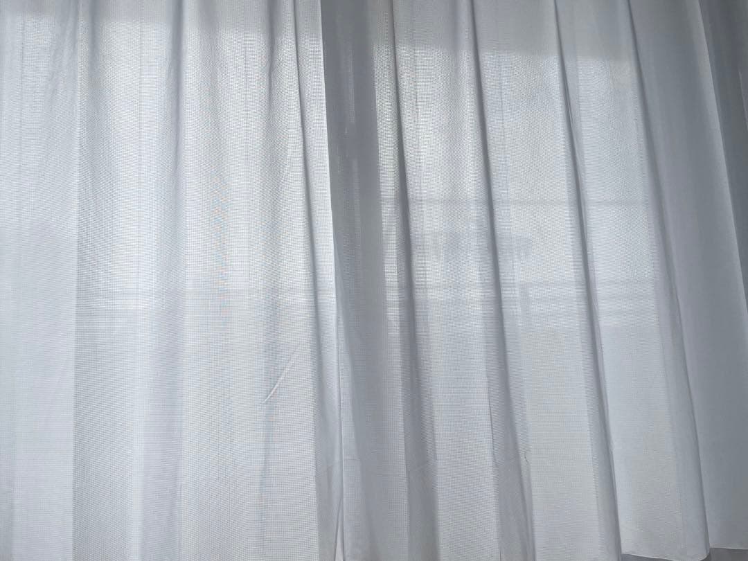 【※値下げしました！】防犯対策レースカーテン　幅200cm×丈183cm 2枚