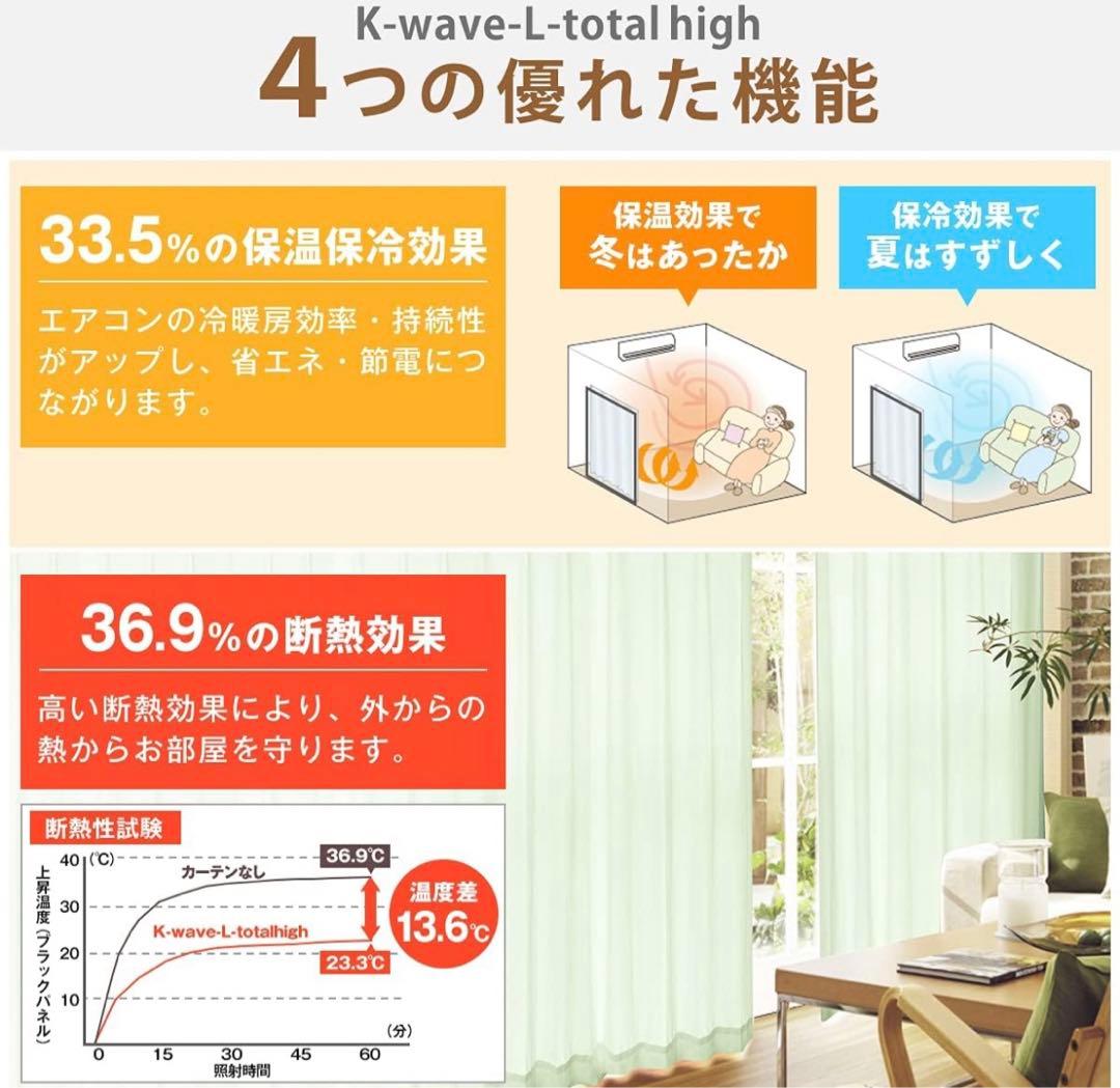 【※値下げしました！】防犯対策レースカーテン　幅200cm×丈183cm 2枚