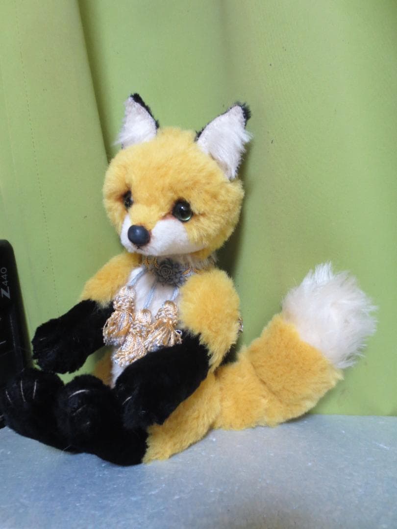 国内作家様　キツネぬいぐるみ　狐　きつね　30㎝！Mori`s Bear　森脇様