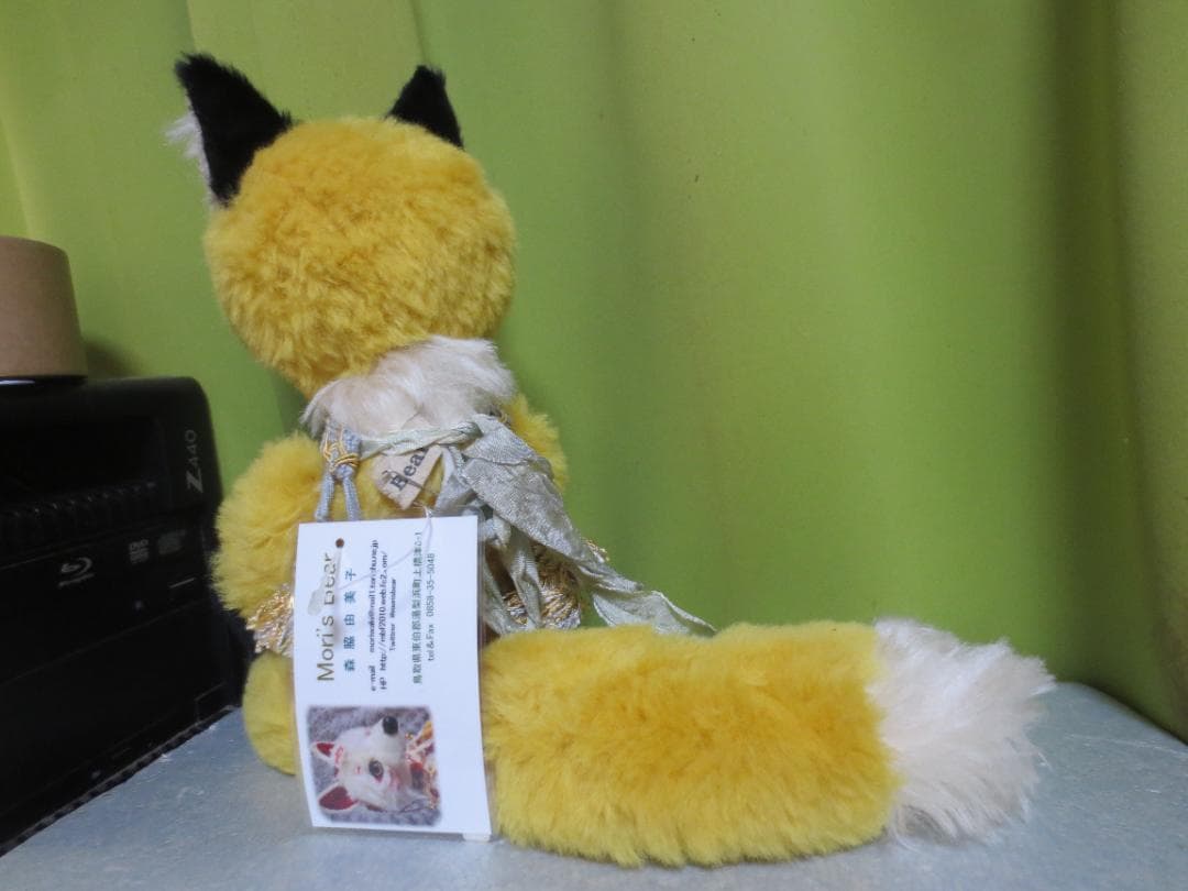 国内作家様　キツネぬいぐるみ　狐　きつね　30㎝！Mori`s Bear　森脇様