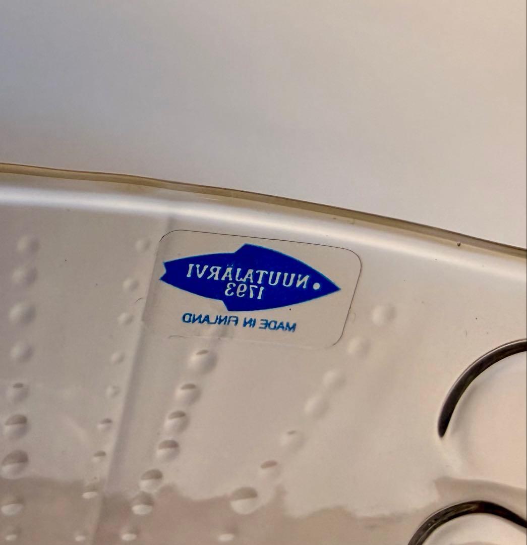 アンティーク イッタラ ヌータヤルヴィ フローラ ボウル クリア ガラス mm