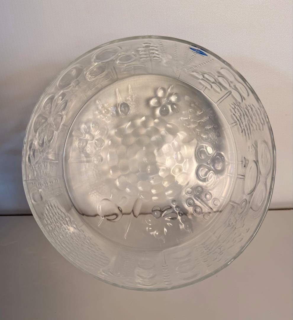 アンティーク イッタラ ヌータヤルヴィ フローラ ボウル クリア ガラス mm