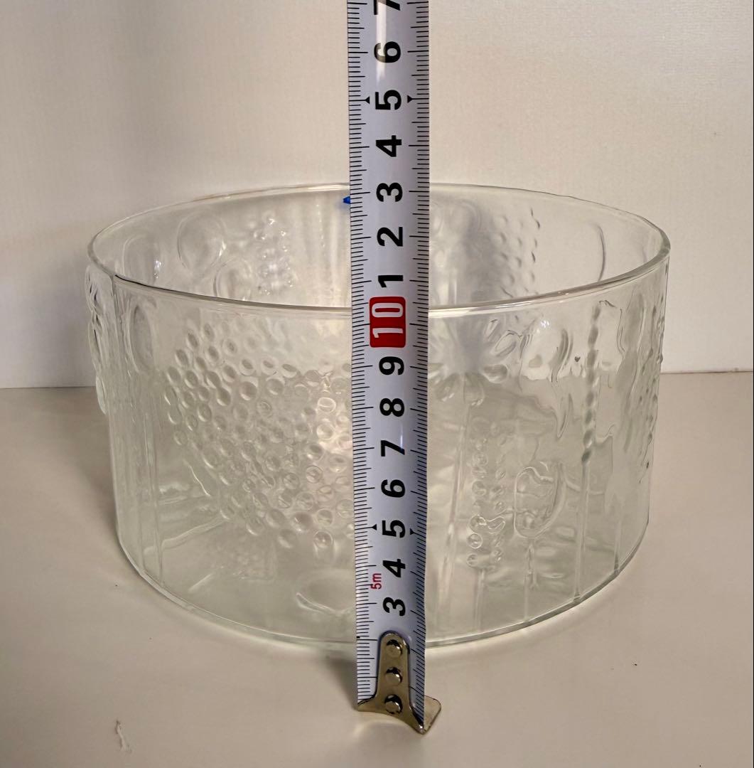 アンティーク イッタラ ヌータヤルヴィ フローラ ボウル クリア ガラス mm