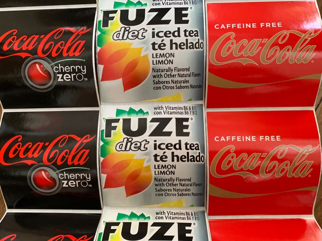 海外紙物　海外ドリンク　Big ステッカー　3種　150枚④