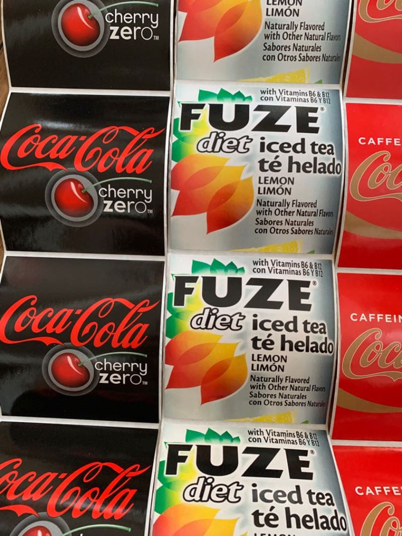 海外紙物　海外ドリンク　Big ステッカー　3種　150枚④