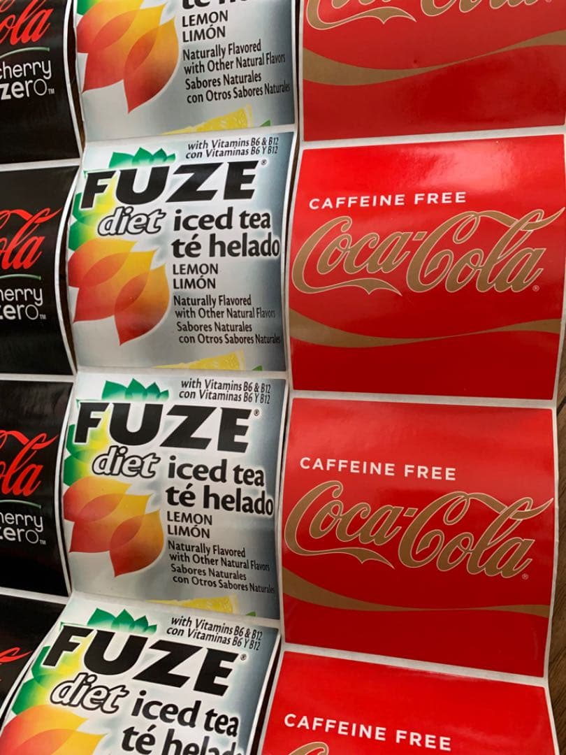 海外紙物　海外ドリンク　Big ステッカー　3種　150枚④