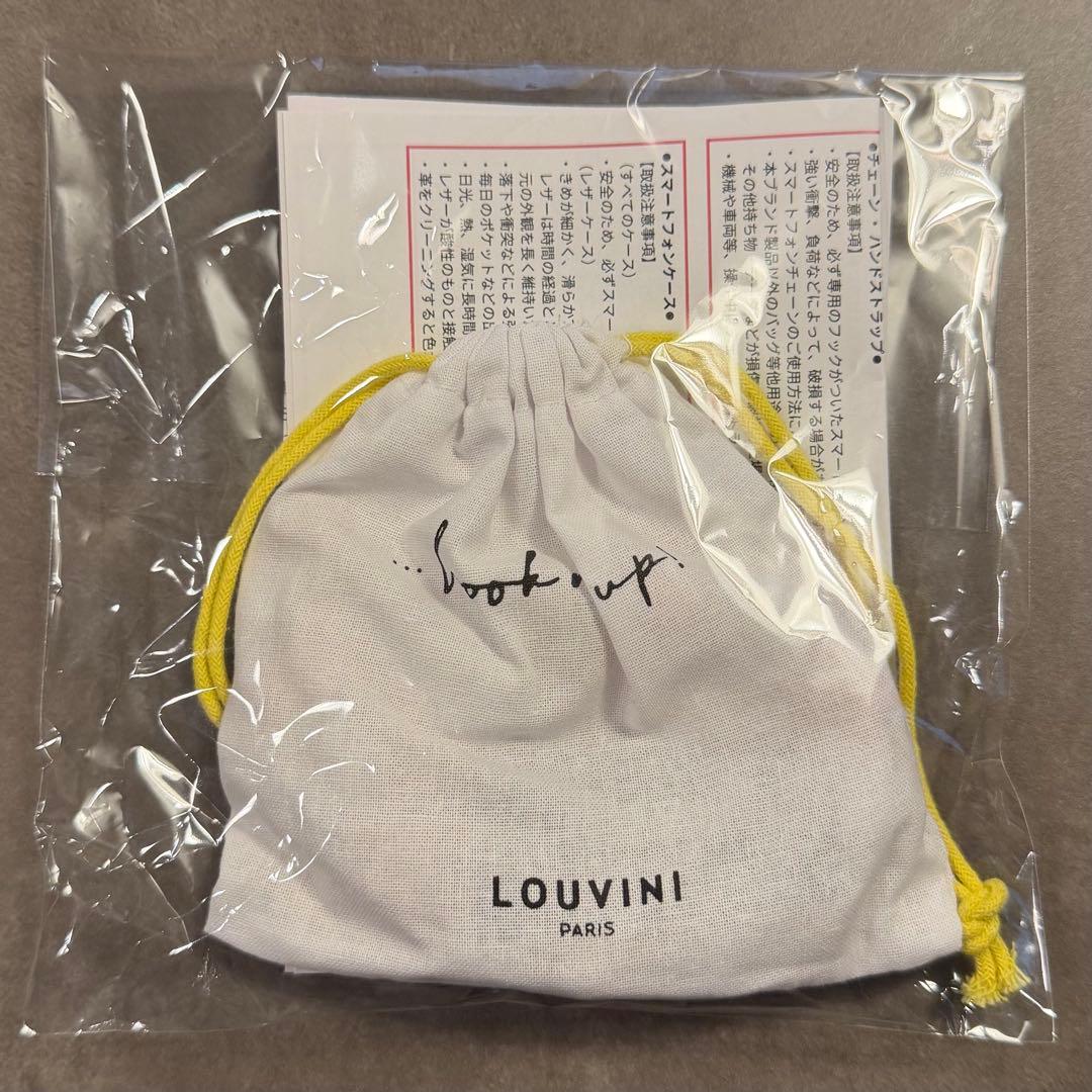 【LOUVINI】ハンドストラップ PETIT CUORE PINK-WHITE