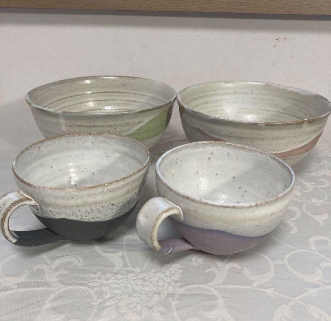 和食器　4点セット　信楽焼　作家作品