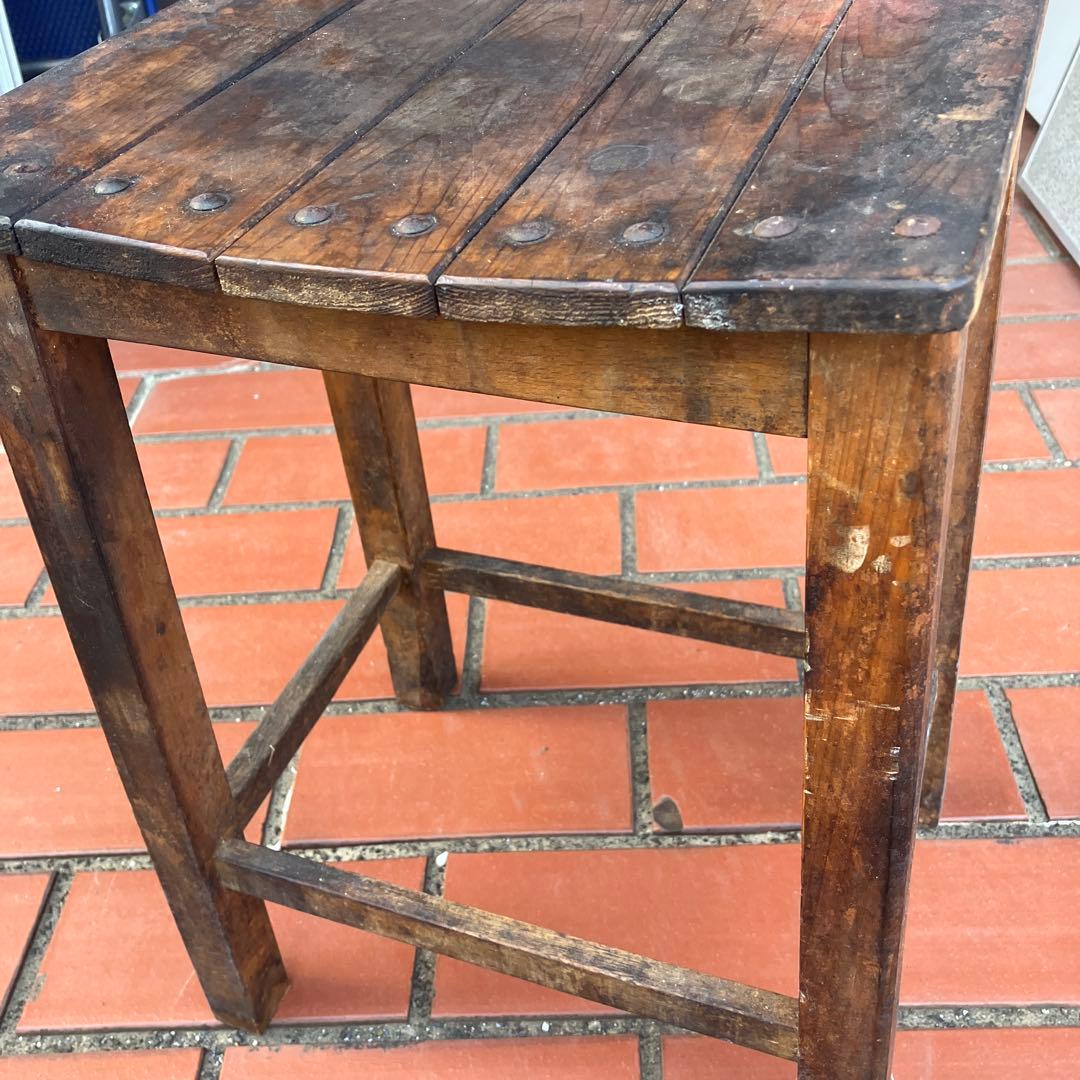 昭和レトロ　木製スツール　ビンテージ