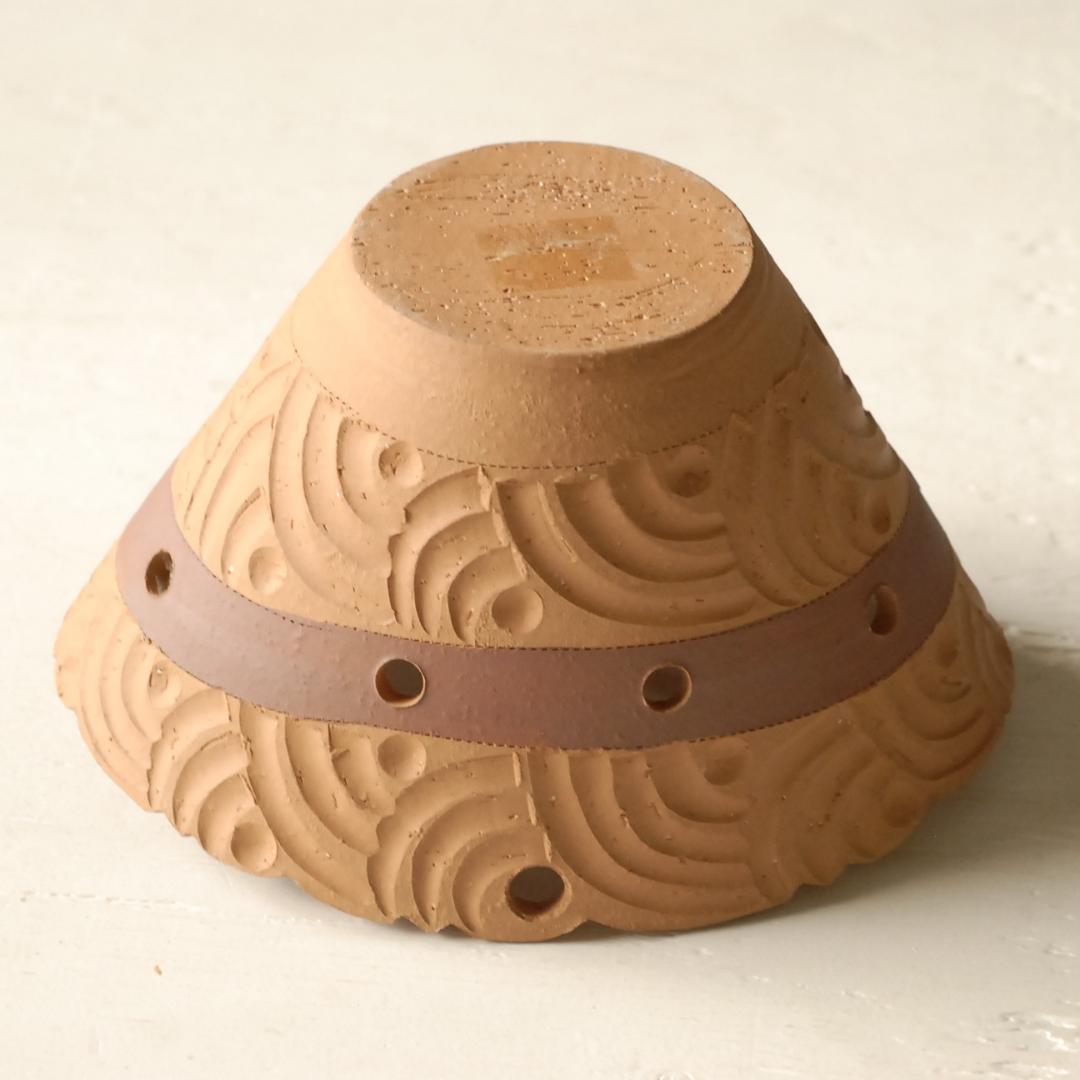 【琉球石垣島】島焼掻き落サラダポット（B）