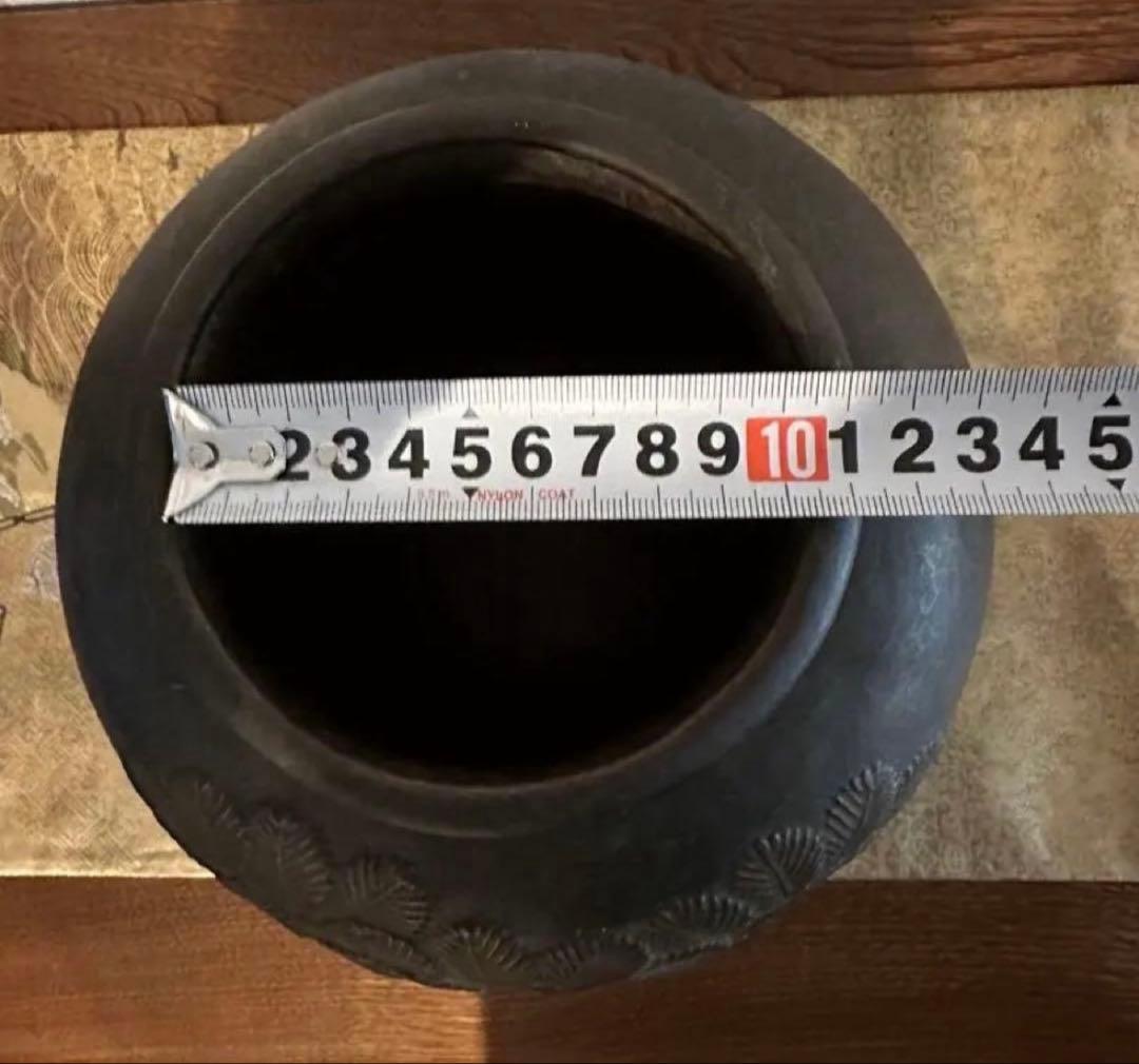 銅製　縁起物　松竹梅　銅製花瓶　花器　壺　工芸品　骨董品　玉川堂